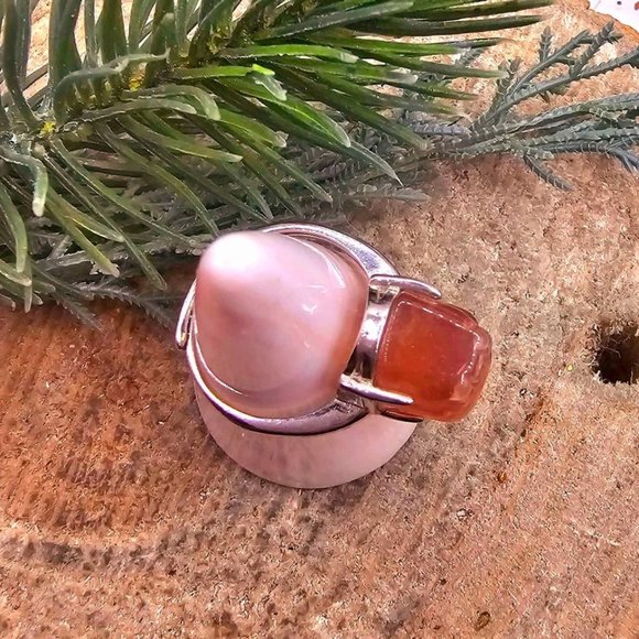 Nature Rainbow Fluorite Hand Carved Blessing Pi Xiu Adjustable Ring - Picture 7 of 10